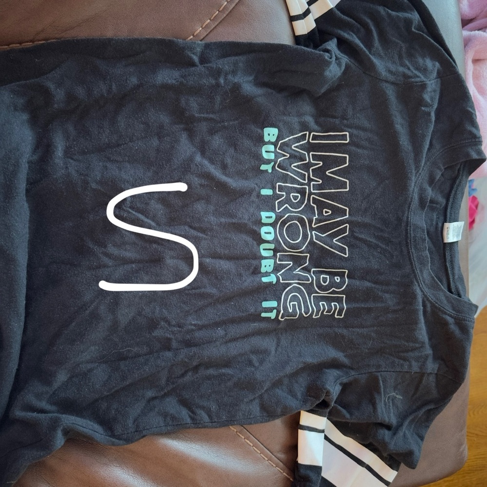 Hybrid Apparel Black T-Shirt with Bold Text